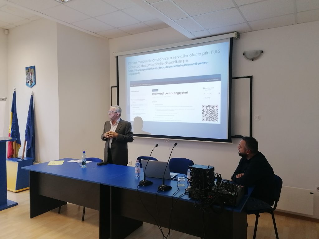 Conducerea AJOFM Covasna a prezentat în plenul CECCAR – Filiala Covasna platforma pentru digitalizarea serviciilor și oferta de tichete pentru personalul casnic, în data de 08.10.2024. La această întâlnire au participat membrii invitați la fața locului precum și alți membri, conectati on-line. Întâlnirea a fost încheiată cu un dialog constructiv, asupra aplicării platformei.