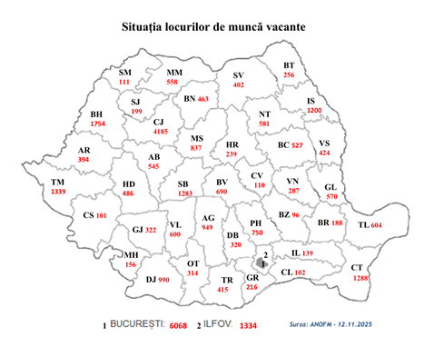 LMV 12.11.2025 - Peste 32.000 de locuri de muncă disponibile în România! Vezi ce posturi se caută